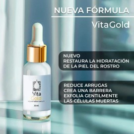 Vita Gold:suero De Rejuvenecimiento E Hidratación Facial 2*1