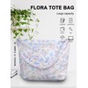 Women's Fabric Bags Flower Tote Bag Shoulder Bag Lightweight Large