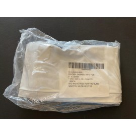 WS W-S Industries Shower Curtain White Vinyl 36 X 72 with rollers