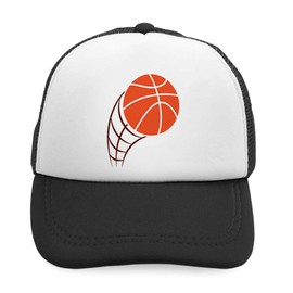 Summer Kids Trucker Hat Basketball Ball Hoops Polyester Boys Girls Sun Toddler Caps Black Design Only Adjustable