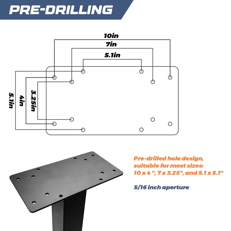 Outside Metal Mailbox Post, 34 inch In-Ground Heavy Duty Mailbox
