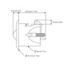 RV Cabinet Lock Round Rotate to Close Weatherproof for 3‑22mm