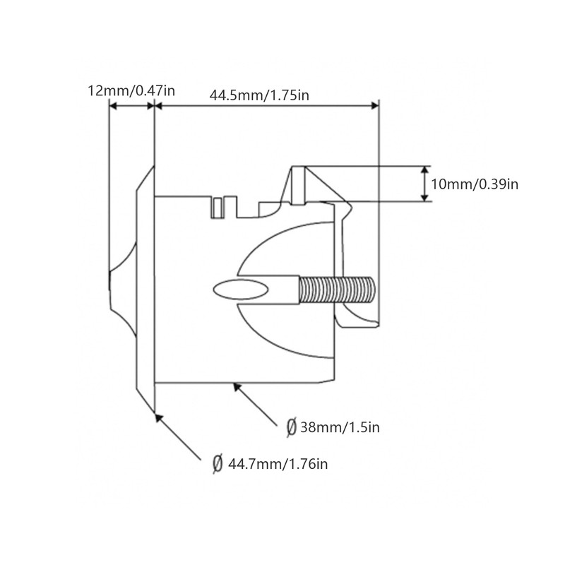RV Cabinet Lock Round Rotate to Close Weatherproof for 3‑22mm
