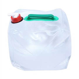 20L/10L Capacity Foldable Portable Water Carrier Bag -Food Grade PVC -Outdoor Collapsible Transparent Drinking Water Bag Car Water Carrier Container for Camping/Climbing/Picnic/Survival(20L)
