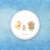 Mr. & Mrs. Panda 50 mm Button Forest Animals Aloha