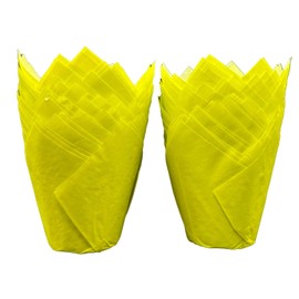 Scrumptious Sprinkles 5706 Tulip Muffin Cases, Yellow x 50, 21x11x11 cm
