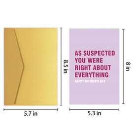 Funny Mothers Day Card from Daughter Son, Cute Mothers Day Card, Happy Mothers day Card for Mom Stepmom