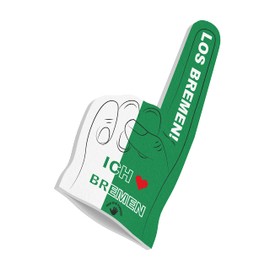 HIGH FIVE FINGERS Bremen Flag My City Flag Foam Hand for Football, Handball, Athletics, Fan Item for Games, Stadium and Events, One Size, 40 x 20 x 2.5 cm