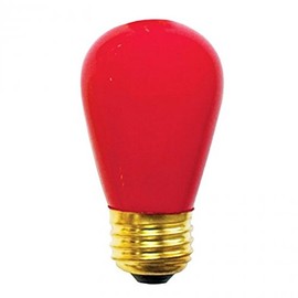 Halco BC1023 105334 - S14RED11C Standard Screw Base Colored Scoreboard Sign Light Bulb