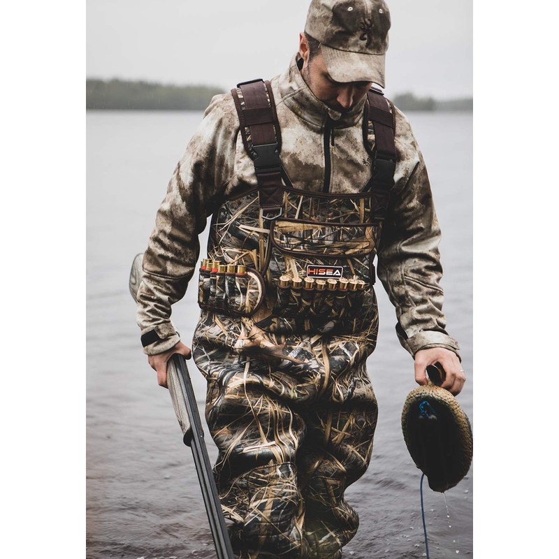 HISEA Hunting Waders for Men with 600G Insulated Boots, 4.5mm