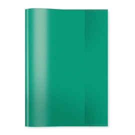 HERMA Transparent Book Cover made from Durable and Wipe Clean Polypropylene Film, Green
