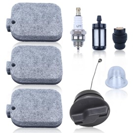Hyceker BG55 Air Filter Tune-Up Kit for Stihl BG45 BG46 BG50 BG55 BG65 BG85 SH55 SH85 Handheld Leaf Blowers, 4229 120 1800 Air Filter Cleaner Foam and Spark Plug Fuel Cap Maintenance Parts