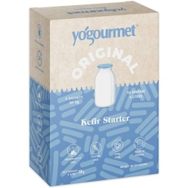 Yogourmet - Kefir Starter (6 Sachets = 6 Liters) - Make Kefir at Home - Natural, Gluten-Free, Kosher, Halal