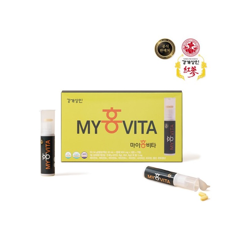 e강개상인 홍비타(20ml 환2정 x 7입) 6년근 7일분 간편한 홍삼 비타민
