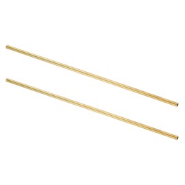 sourcing map 2Pcs H62 Brass Round Tube, 4.5mm OD 0.5mm Wall Thickness 200mm Length Seamless Precision Straight Pipe Tubing for DIY Projects Crafts Gardening Industry Precision Applications