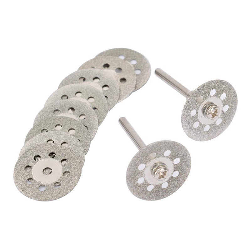 12 Pieces 22 mm Mini Diamond Cutting Discs Gemstones Glass