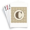 CafePress Monogram Letter C Standard Size Playing Cards
