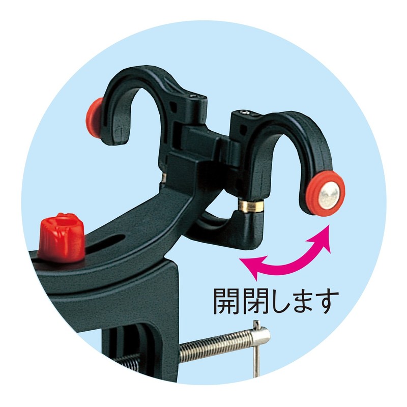 Daiichi Seiko 02020 Rod Holder, Super Ujiro Rod Holder, Black