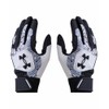 UA Clean Up Batting Gloves 6001310 (002), Black, White, Black,