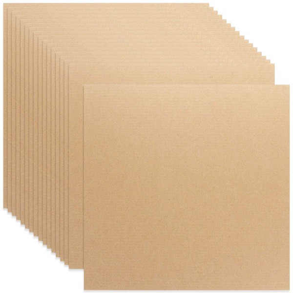 50 Packs 11.8" x 11.8" Corrugated Cardboard Sheets 1/8" Thick