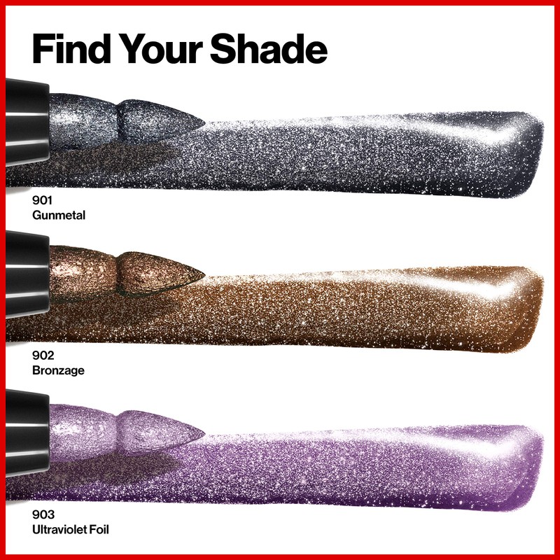 Revlon So Fierce! Chrome Ink Liquid Eyeliner, Longlasting Bold Metallic