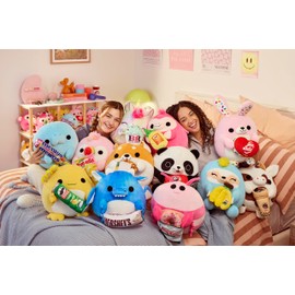 Snackles Series 2 Wave 2, Snack Swap, Shrimp, 35 cm by ZURU Cuddly Squishy Comfort Plush with License Snack Brand Accessory (Shrimp, Krispy Kreme)