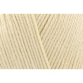 King Cole Cottonsmooth DK Crochet Yarn, 100% Cotton Double Knitting Wool for umpers, Cardigans, Tops - 100g Ball - 3521 - Ecru - Single (1 Ball)