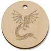 Azeeda 11 x 34mm 'Dragon In Flight' Wooden Pendants/Charms (PN00070083)