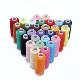 Hamhsin 30 PCS Sewing Thread set - All Purpose Polyester thread kit - Each 250 Yards for hand or machine sewing
