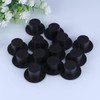 TOYANDONA 50pcs Top Hats Black Handcraft Mini Top Hat for