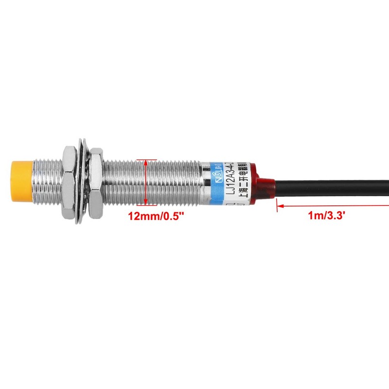 uxcell Inductive Proximity Switch Sensor NPN Normally Open, 6-36V DC,