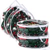 Christmas Wreath Storage Container 30 Inch Clear Wreath Storage Bags