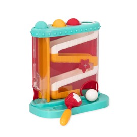 Battat – Pound – a – Ball Toy – Ball Maze for Babies – Fine Motor Skill Toy – 12+ Months – Pound & Roll, Light Blue