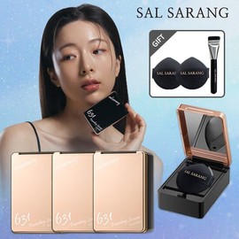 Salsarang [TV Product] Salsarang 631 Foundation Serum 3 Full-size Products + Brush + 2 Puffs - No. 23 / [TV상품] 살사랑 631 파운데이세럼 본품3+브러쉬+퍼프2 - 23호