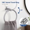 TQKAG Brushed Nickel 5 Piece Bathroom Hardware Accessories Set 23.6"