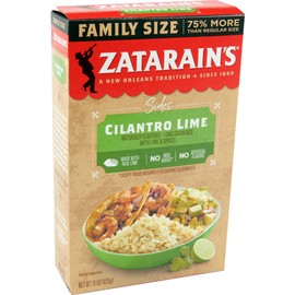 Zatarain's Family Size Cilantro Lime Rice, 15 oz (Pack of 12)