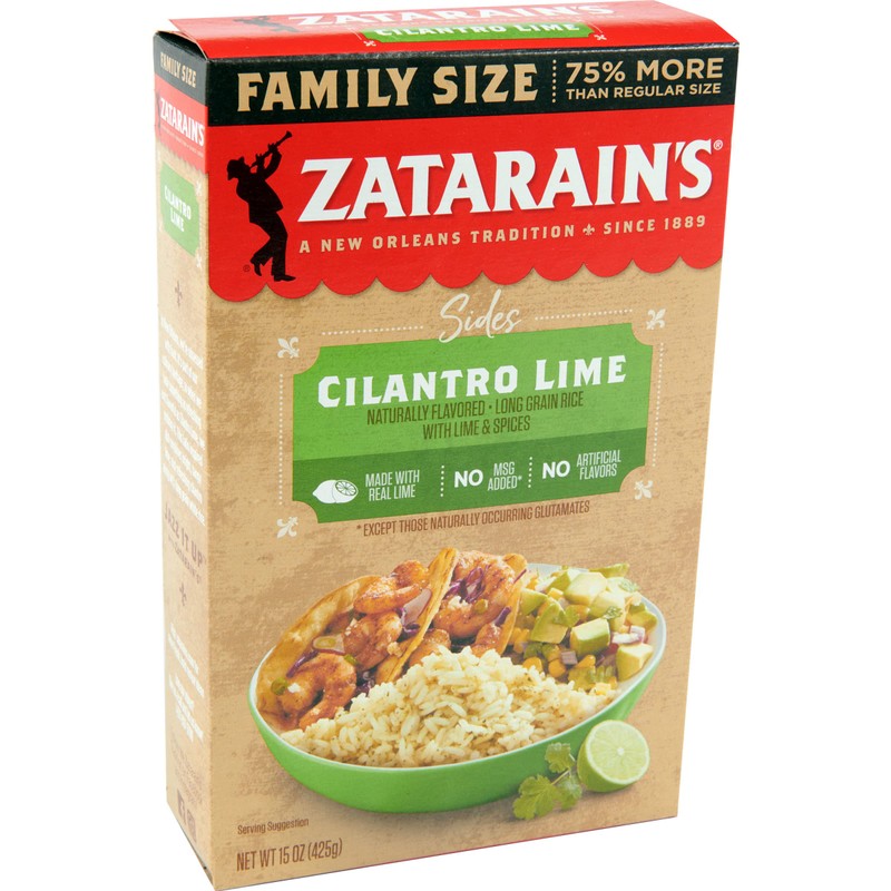 Zatarain's Family Size Cilantro Lime Rice, 15 oz (Pack of
