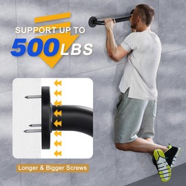 AmazerBath Shower Grab Bars for Seniors Anti Slip, Bath Safety Grab Bar for Needy, Stainless Steel Bathroom Safety Grab Bars, Thickened Bar Bigger Base Holds 500LBS, 12" L x 1" D, Black