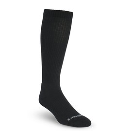 SmoothToe Graduated Compression Socks 15-20 mmHg Padded Sole - Knee High (US W 4-6.5/M 3-5.5 (Small), Black)