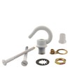 ElekTek 108mm Diameter Ceiling Rose with Hook Metallic Finishes Powder