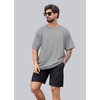 NIASHOT Summer Workout Shirts for Men Quick Dry Tee Shirts
