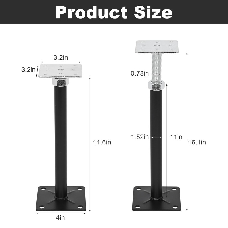 House Jacks for Leveling, 8 PCS Basement Jacks Adjustable, Floor