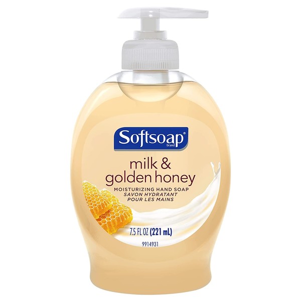 Softsoap Moisturizing Liquid Hand Soap Milk Protein And Honey, Milk Protein and Honey 7.5 oz (Pack of 6)