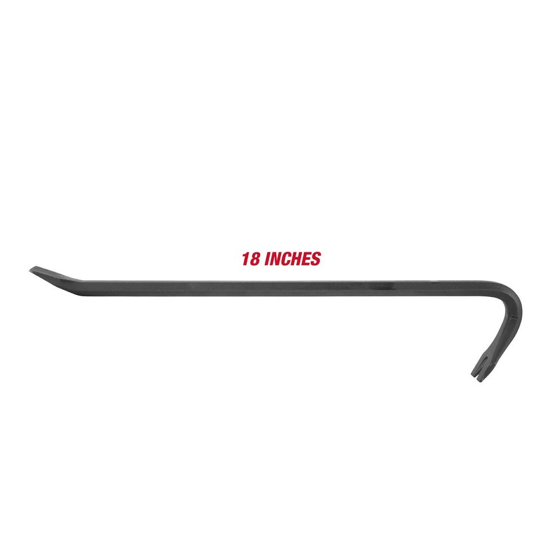 GreatNeck WR18 18-Inch Wrecking Bar, Pull Nails and Pry Apart