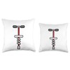 Pogo Stick Jumping Toy Throw Pillow