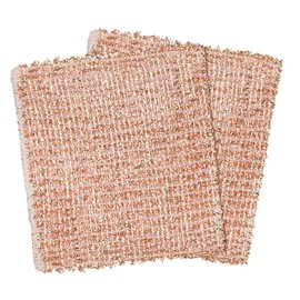 REDECKER Copper Scrubbing Cloth – 2-Ply Woven, Non-Scratch, Reusable & Eco-Friendly Cleaner for Pots, Pans, Sinks & Glass – Made in Germany (Set of 2)