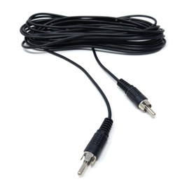 DRUT 5m Single RCA to RCA Phono Plug to Plug Audio Cable, Speaker Male to Male Lead 16.5ft