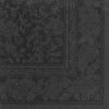 50 Servietten ROYAL Collection 1/4-Falz 40 x 40 schwarz "Ornaments"