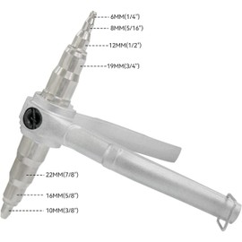 HFS(R) Copper Pipe Tube Expander Hand Expanding Tool Universal Hand Refrigeration Tools Copper Pipe Swaging Tool Tube Expander 1/4-inch 5/16-inch 3/8-inch 1/2-inch 5/8-inch 3/4-inch 7/8-inch