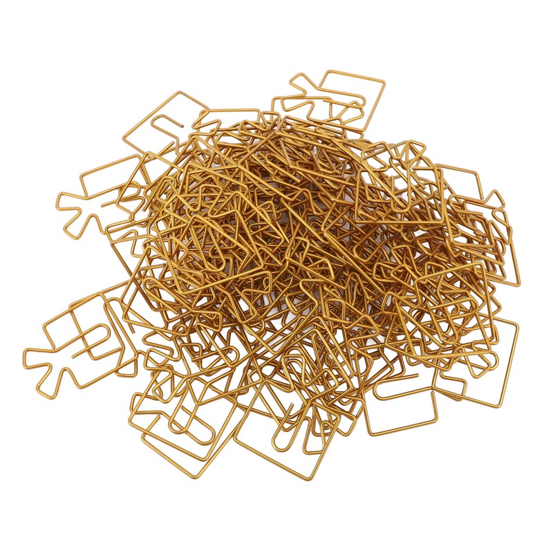 100PCS Funny Cute Paperclips Decorative Metal Small Journaling Paper Clamps